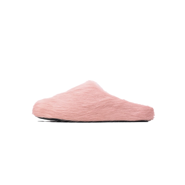Marni Long-hair Calfskin Fussbett Sabot Pink SBMS004601P412200C29