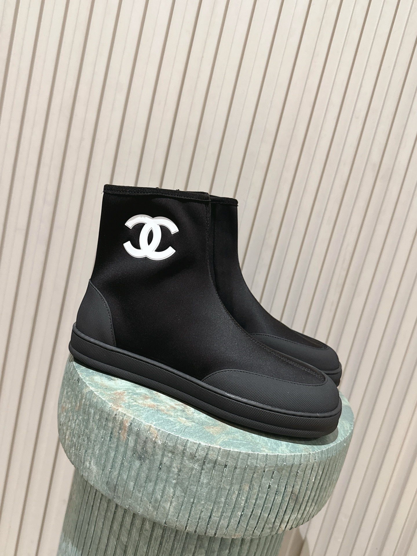 Chan New Classic Color-Block Ankle Boots