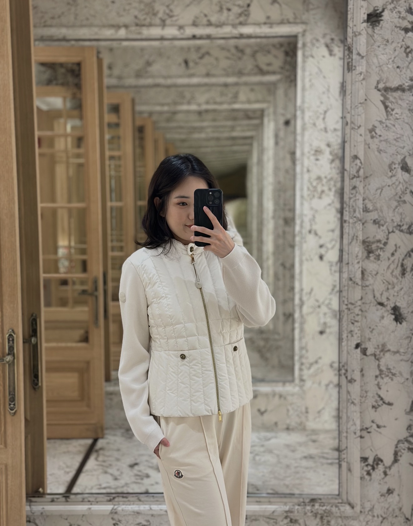 Monc New Patchwork down jacket