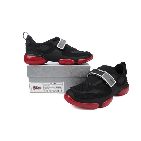 Prada Cloudbust Velcro sneakers Black and Red