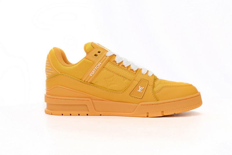 Pkkicks God Batch LOUIS VUITTON Trainer All Yellow Embossing 1AARG0