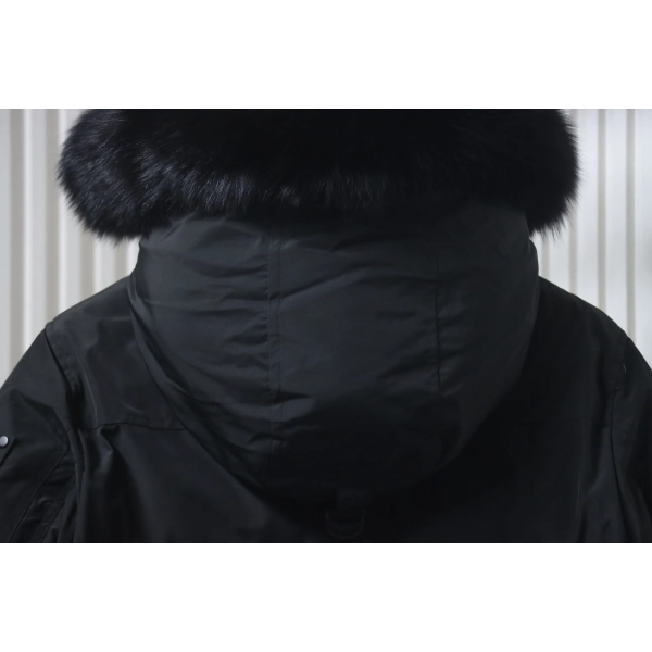 Moose Knuckles Onyx Shearling Big Rider Parka Black