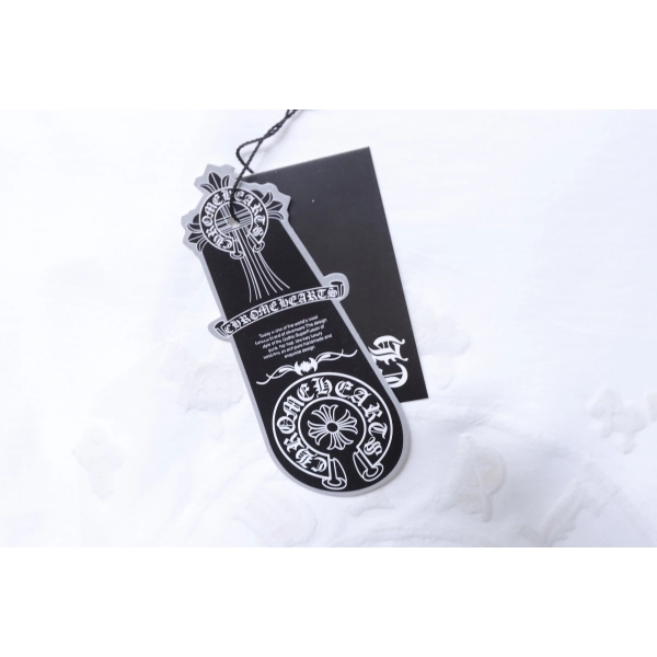 Chrome Hearts Sanskrit Cross Embroidery Crew Neck T-Shirt white