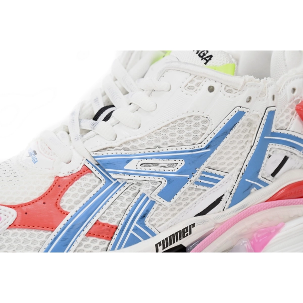 Balenciaga Runner White Blue Red 677402 W3RB6 9645