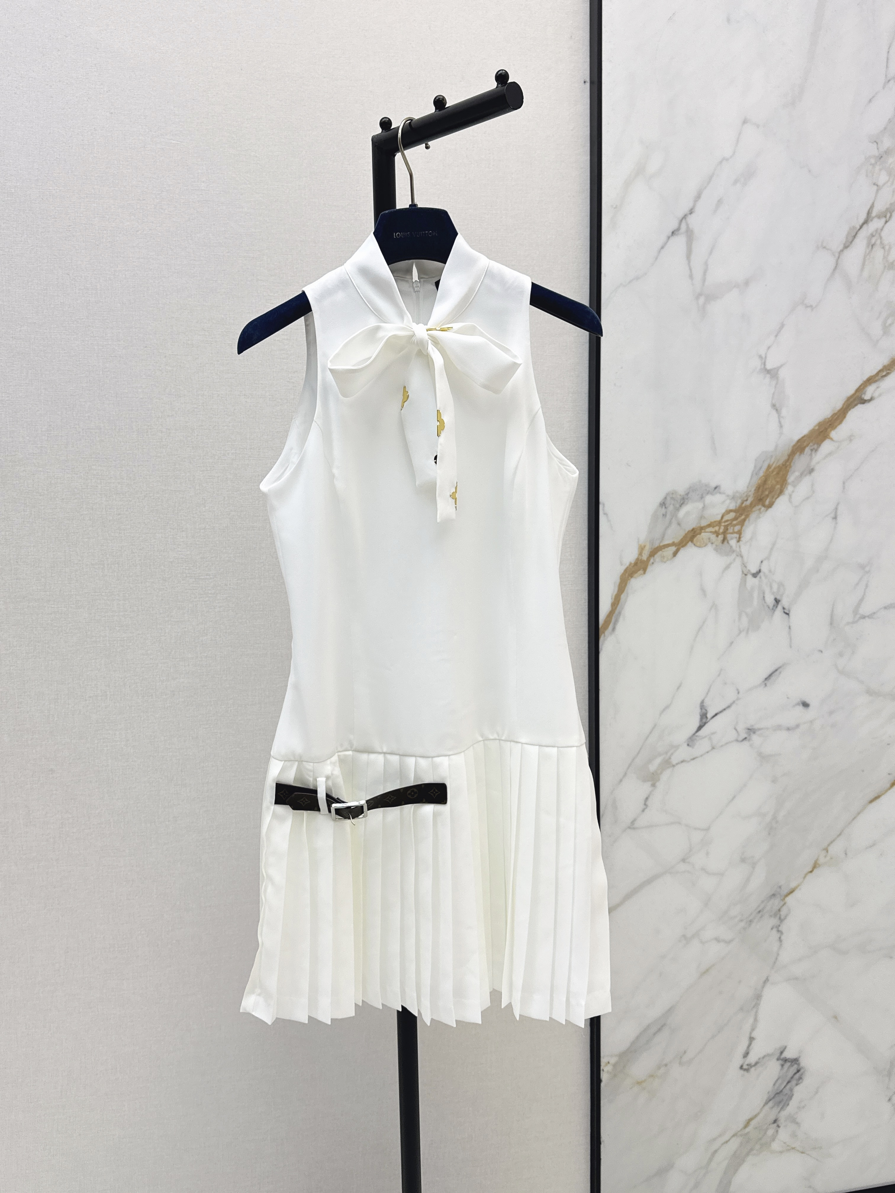 Louis New Sleeveless Dress with Sashes