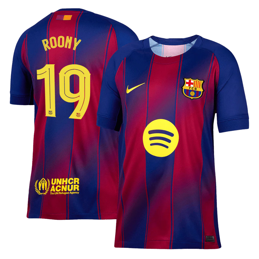 ROONY #19 Barcelona Home Soccer Jersey 2025/26 - UCL