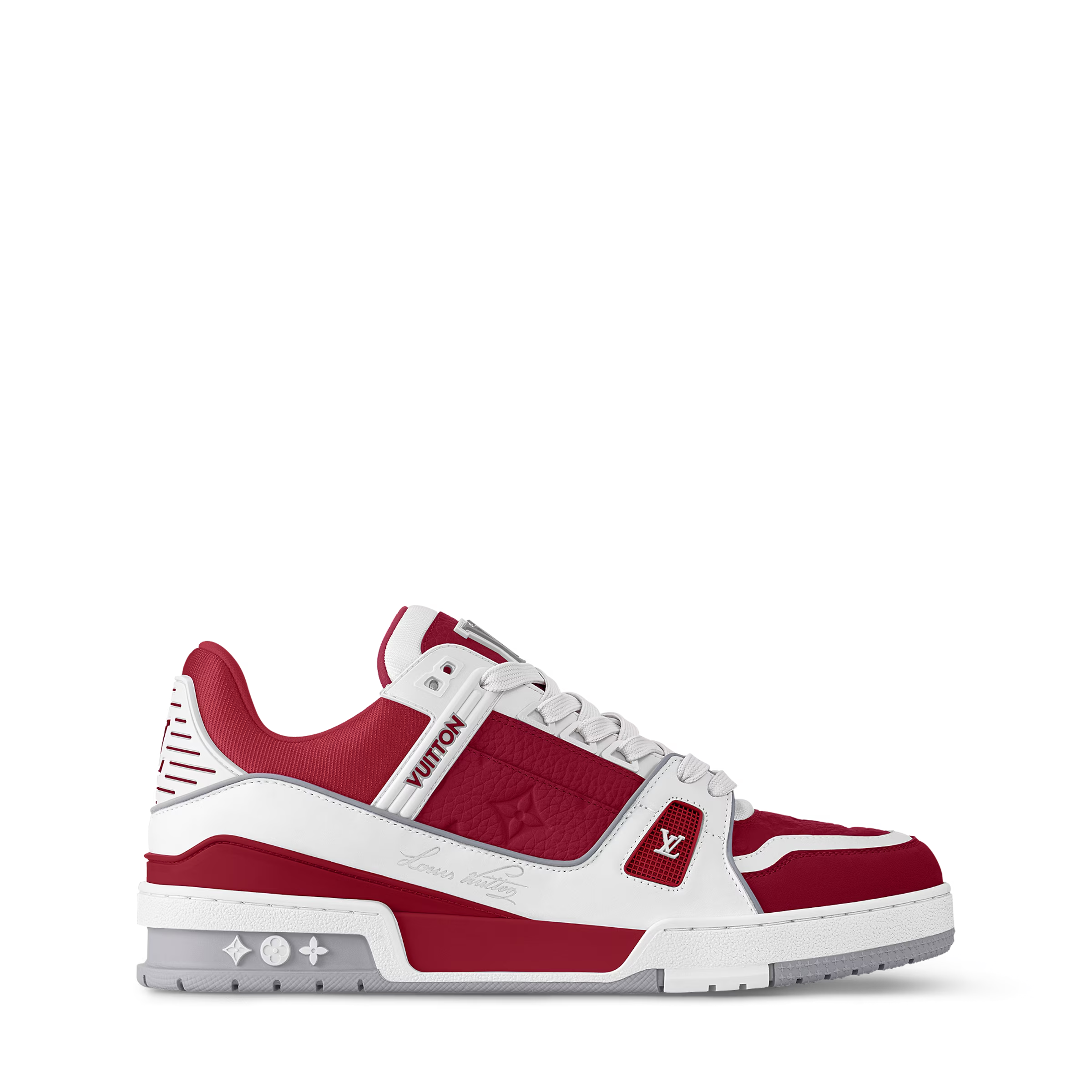 Pkkicks God Batch Louis Vuitton LV Trainer Sari Red