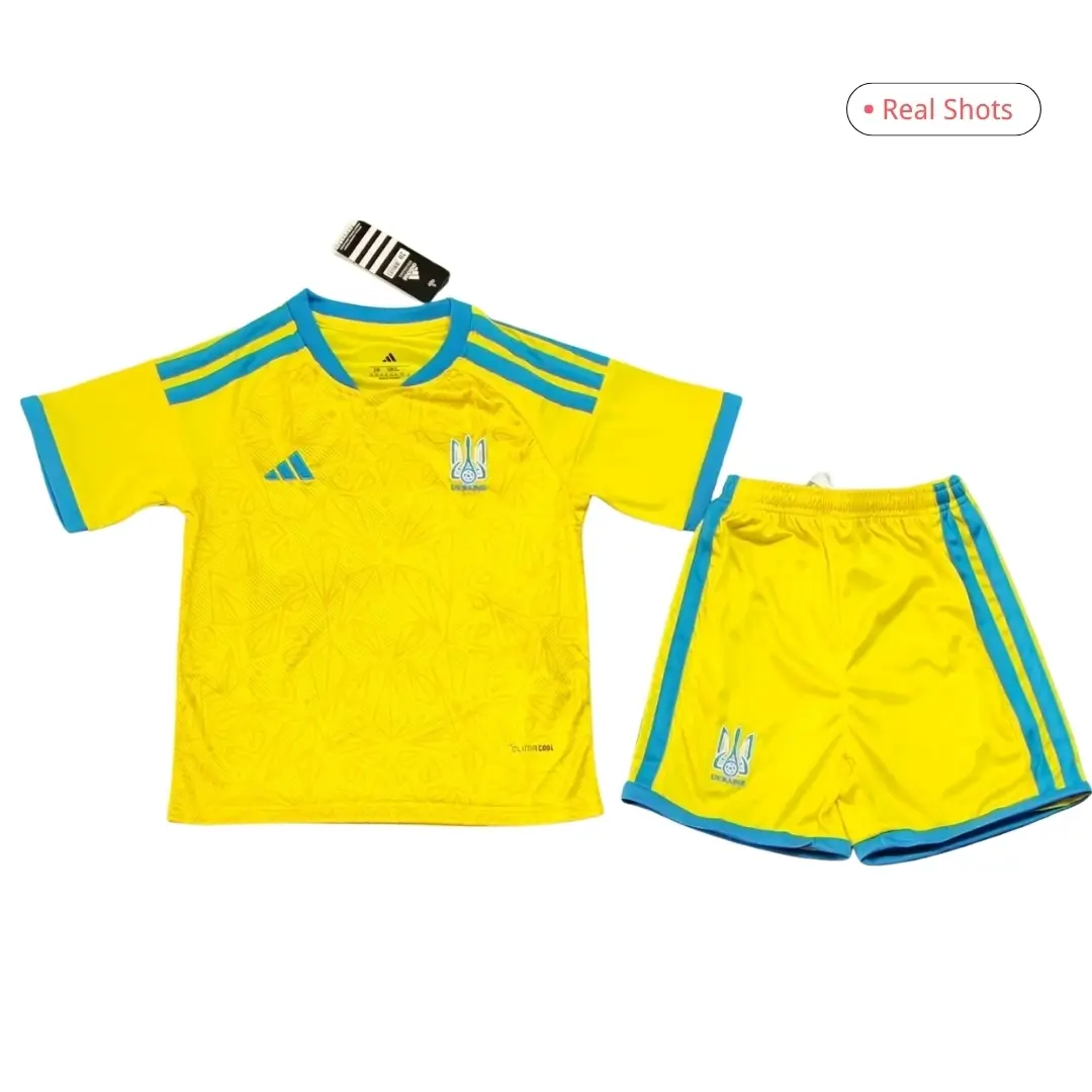 Ukraine Kid's Home Kit - Jersey+Shorts 2026 World Cup