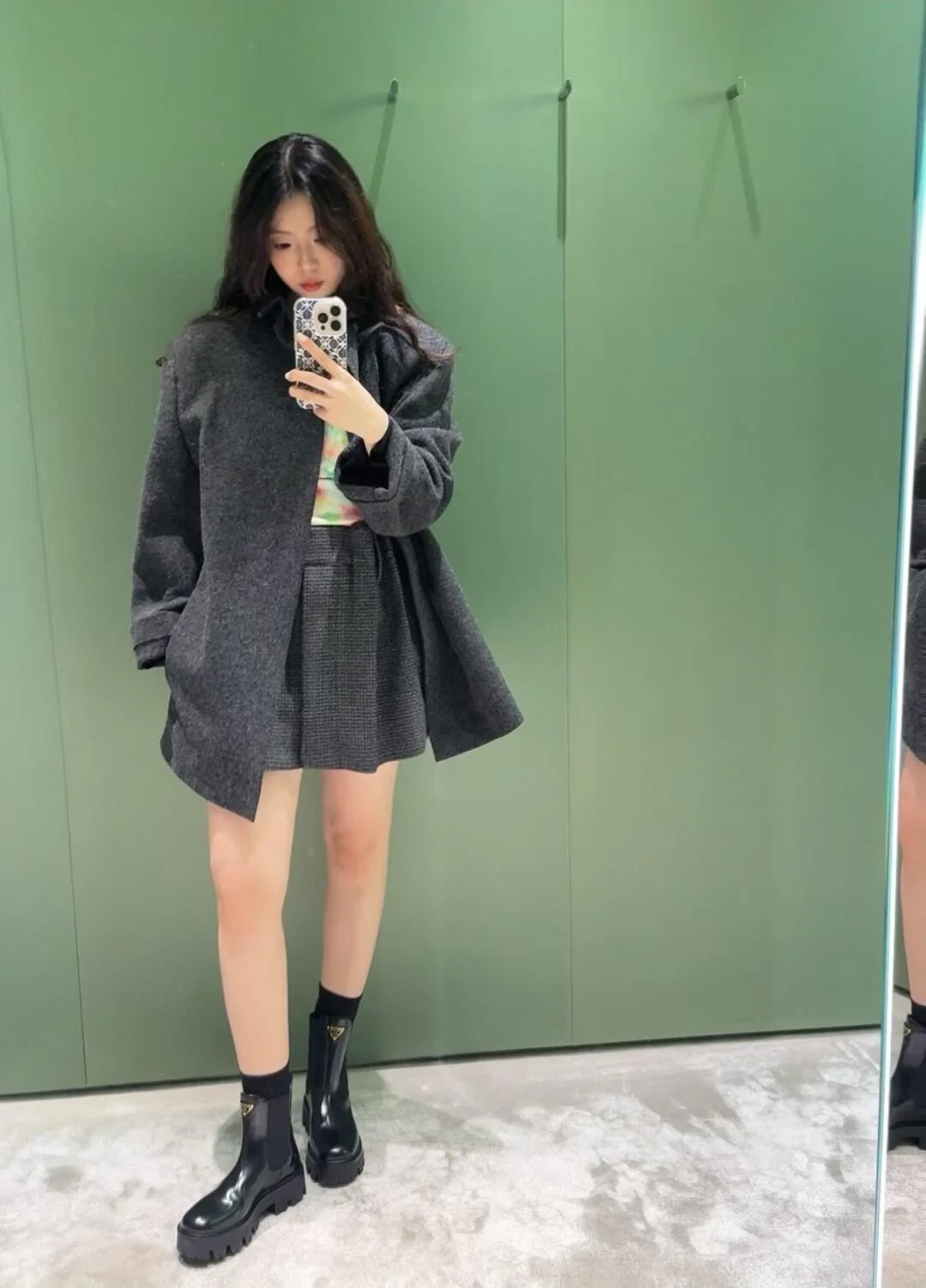 Pra New Chunky heel ankle boots