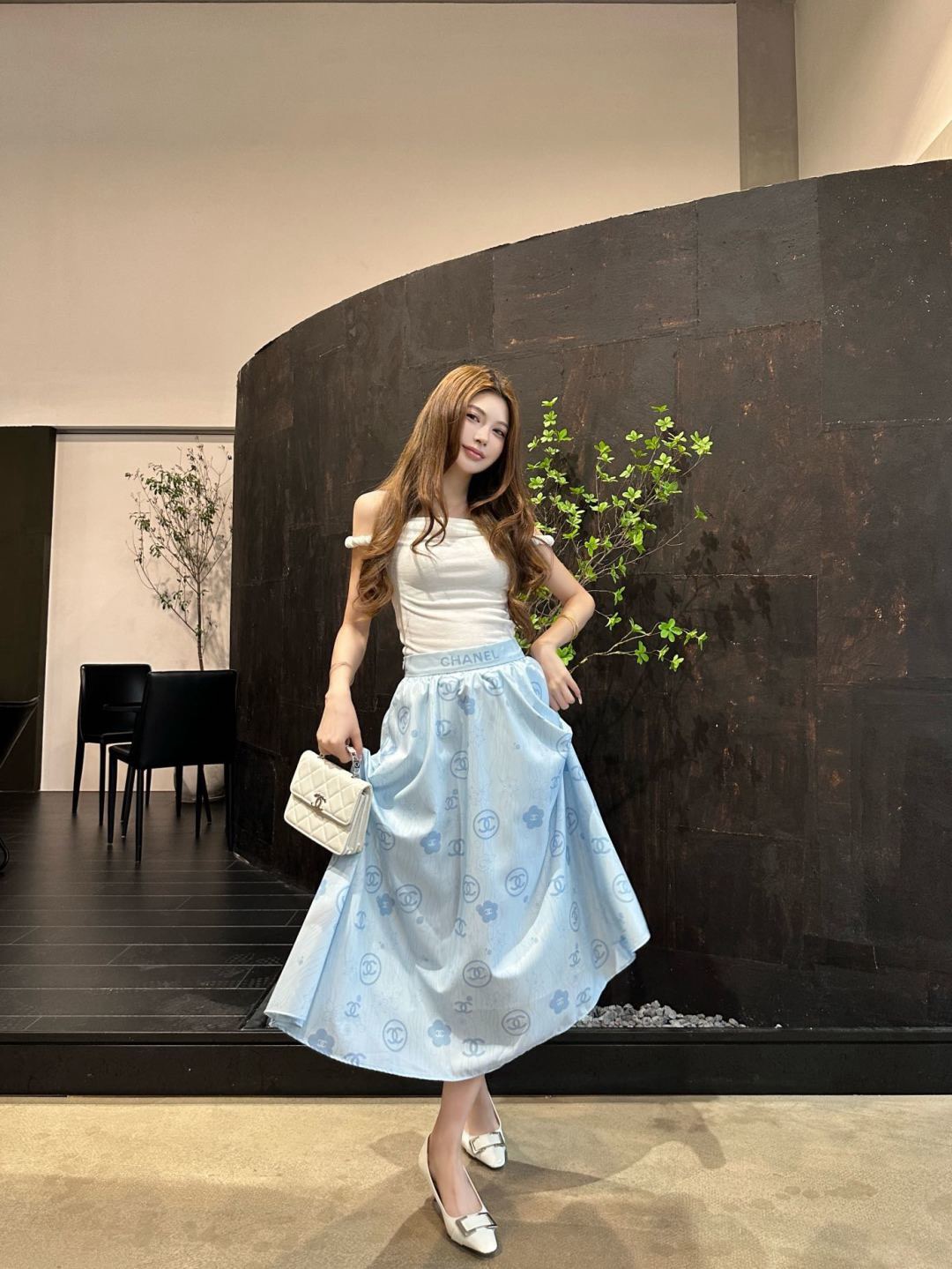 Chan New printed skirt