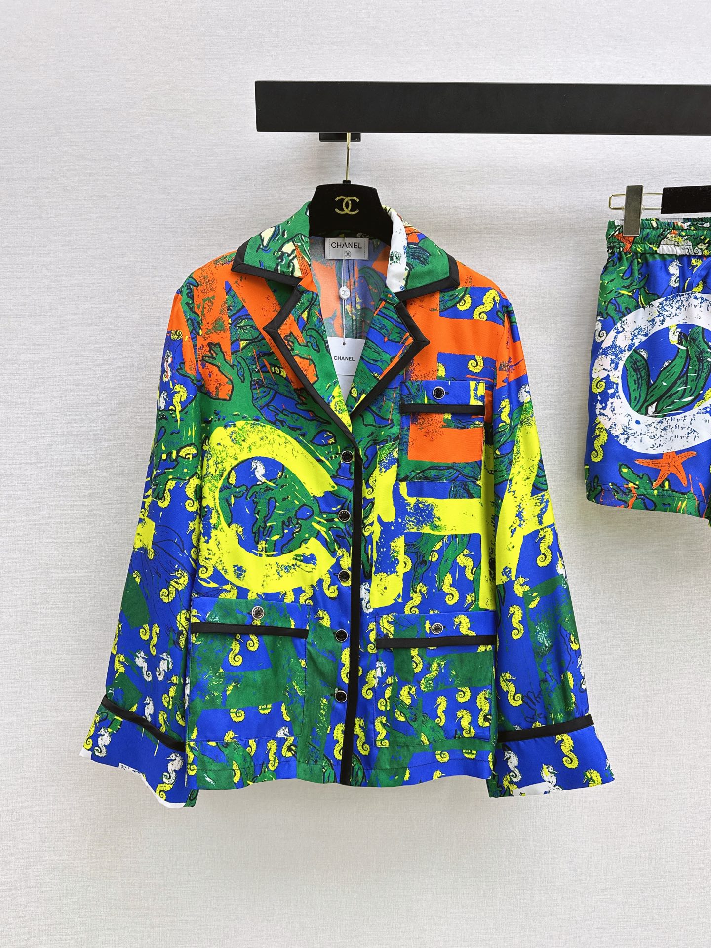 Chan New printed silk shirt