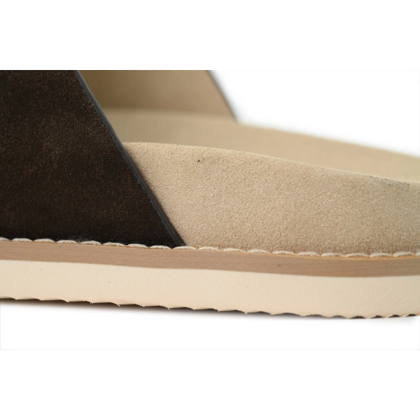 Brunello Cucinelli Suede two-strap Sandals Coffee