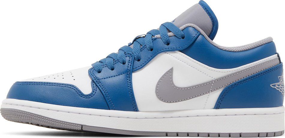 Air Jordan 1 Low 'True Blue Cement' 553558-412