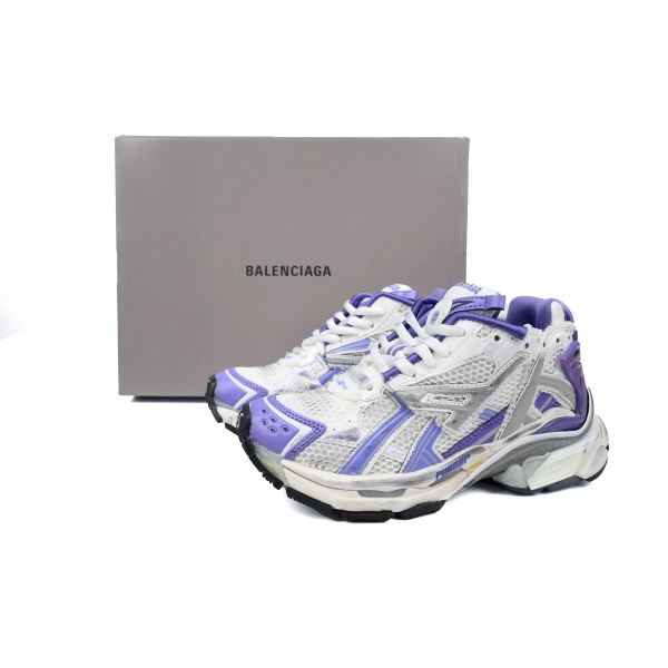 Balenciaga Runner White Purple 677402 W3RB2 5901
