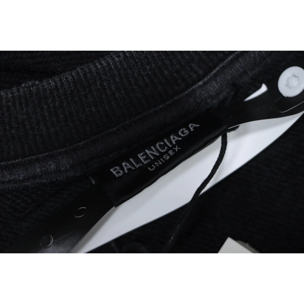 Balenciaga Clothes Washed hand-painted letter round-neck hoodie