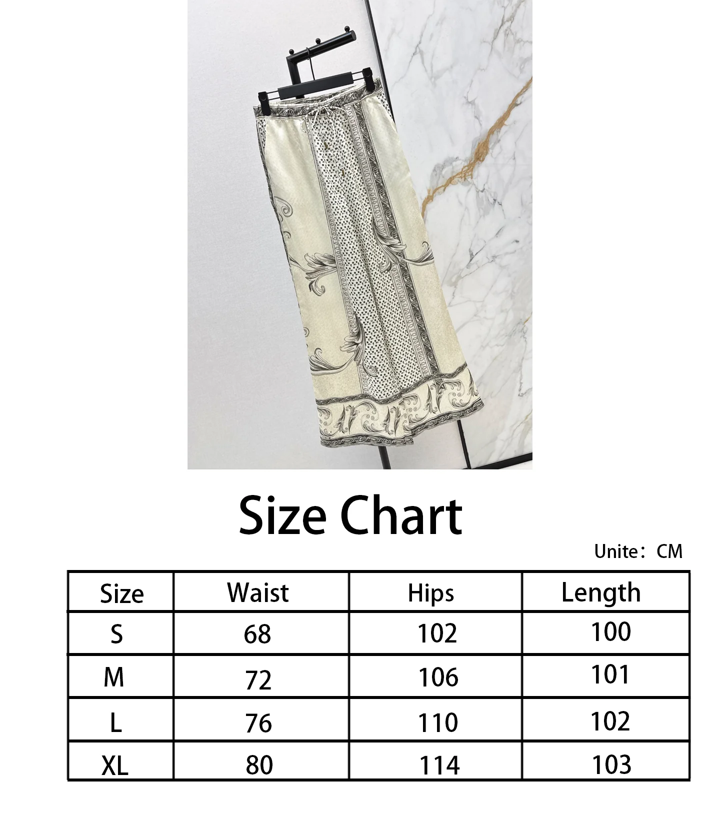 Max NEW print silk pants