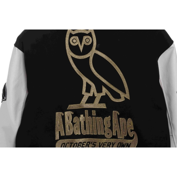 Bape x OVO Varsity Jacket Black