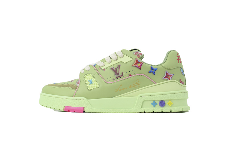 Pkkicks God Batch Louis Vuitton Sneakers Green donuts (NFC)