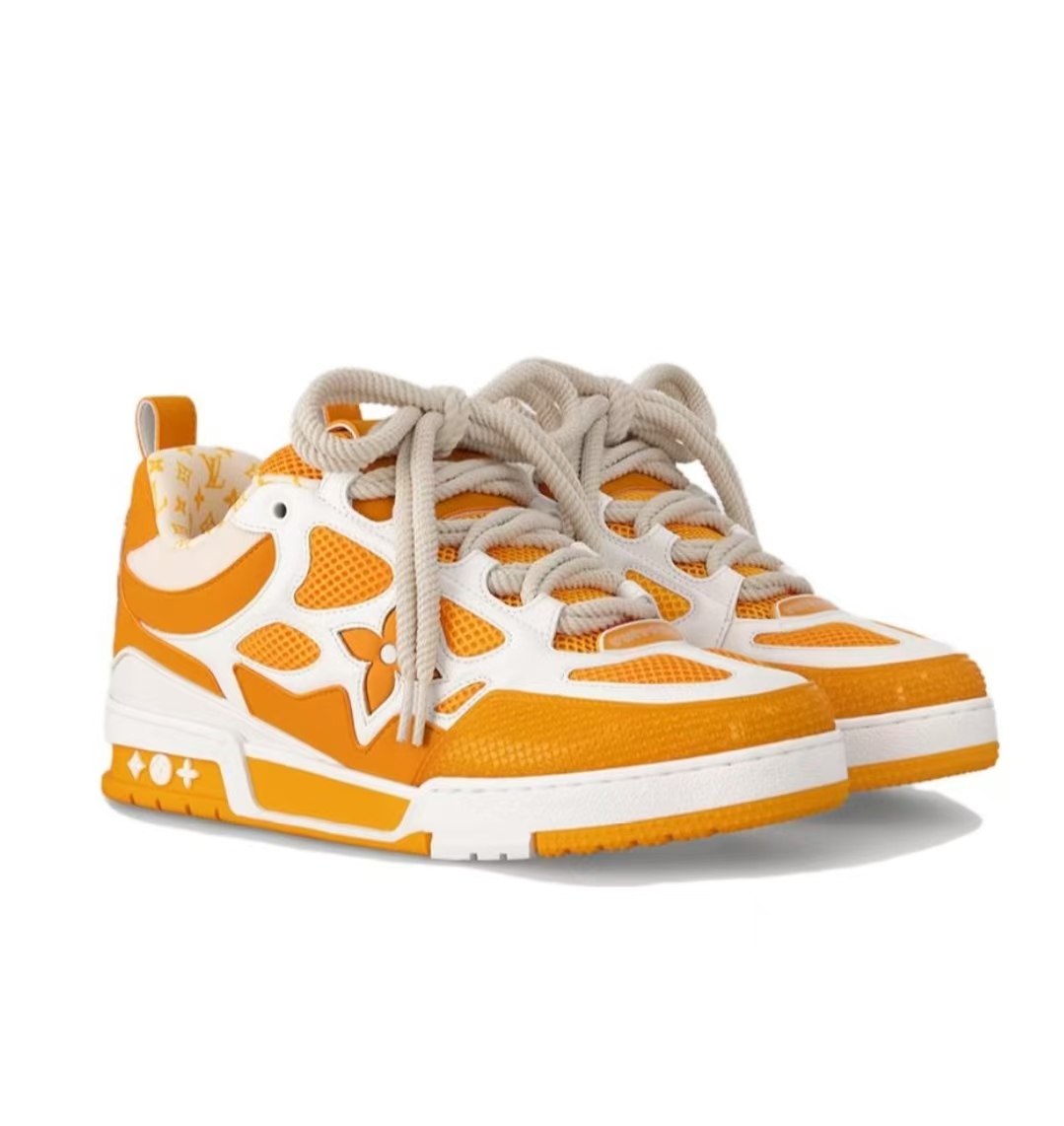 Pkkicks God Batch Louis Vuitton LV Skate Sneaker Yellow White