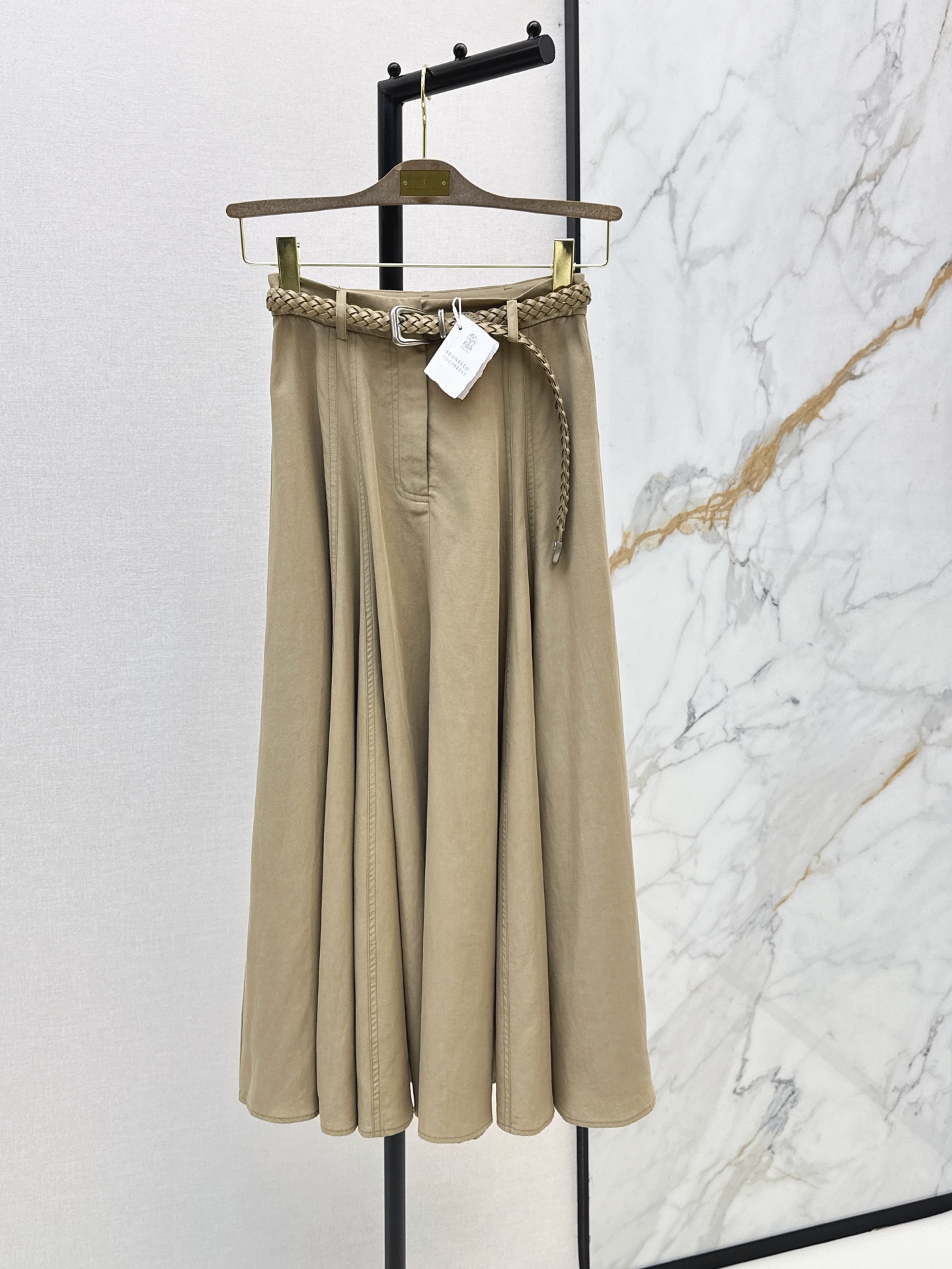 Brun New Belted A-line Skirt