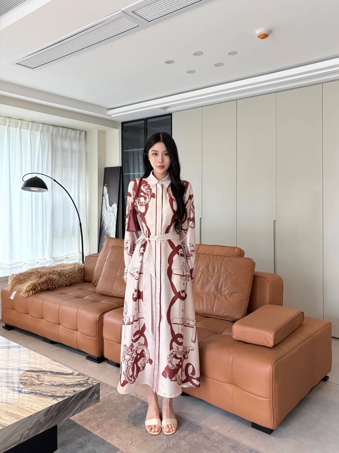 Herm New printed silk dress