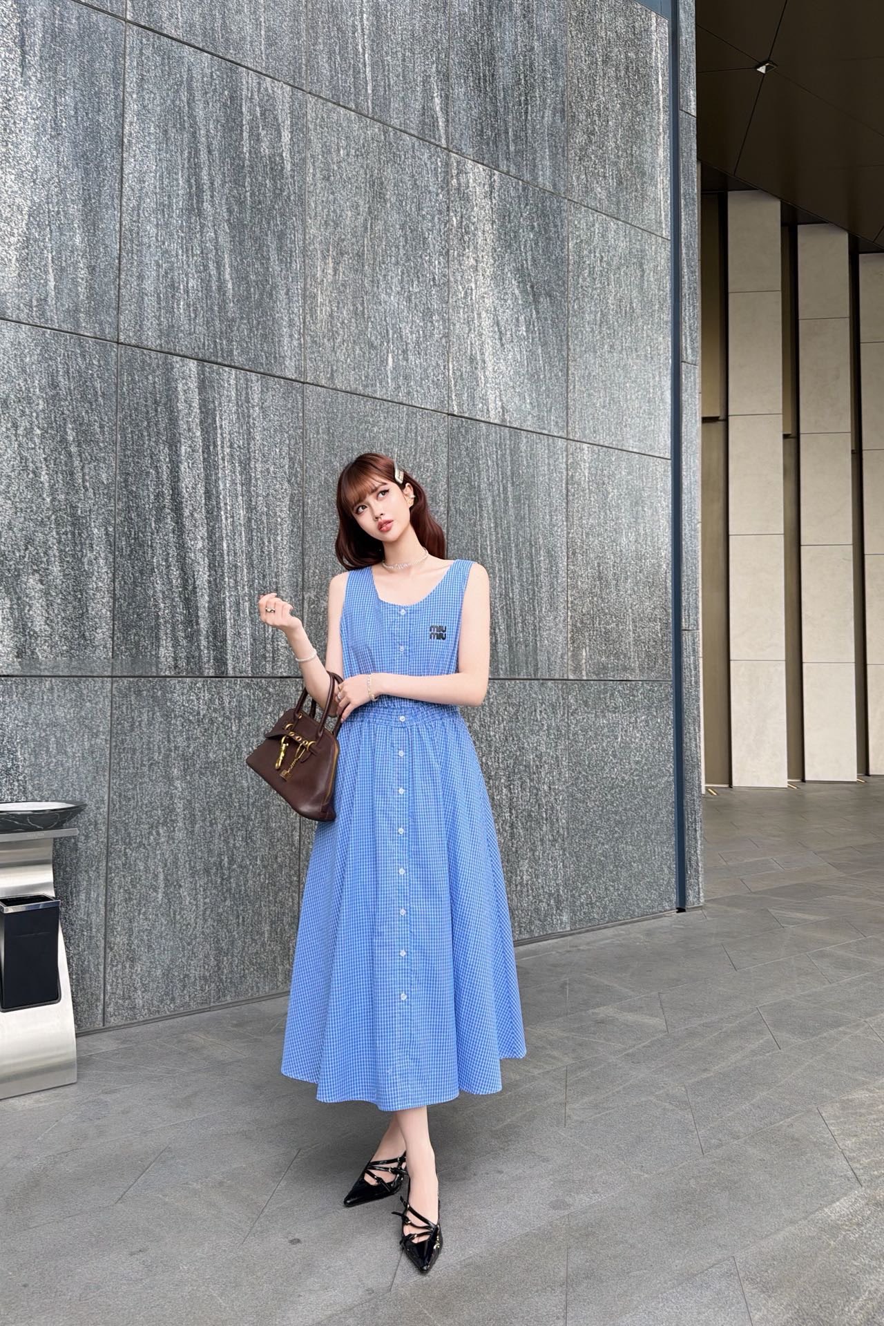 Miu New plaid dress