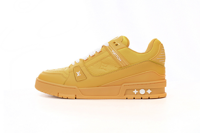 Pkkicks God Batch LOUIS VUITTON Trainer All Yellow Embossing 1AARG0