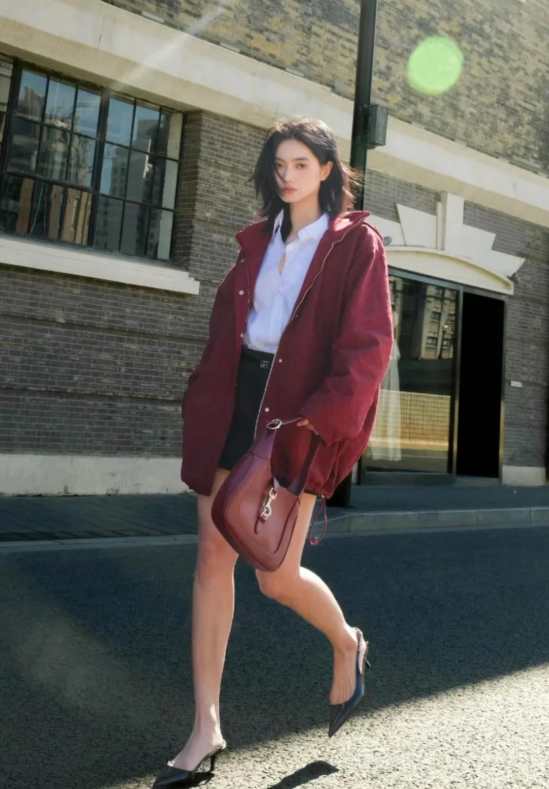 Guc Jackie1961 Red armpit bag