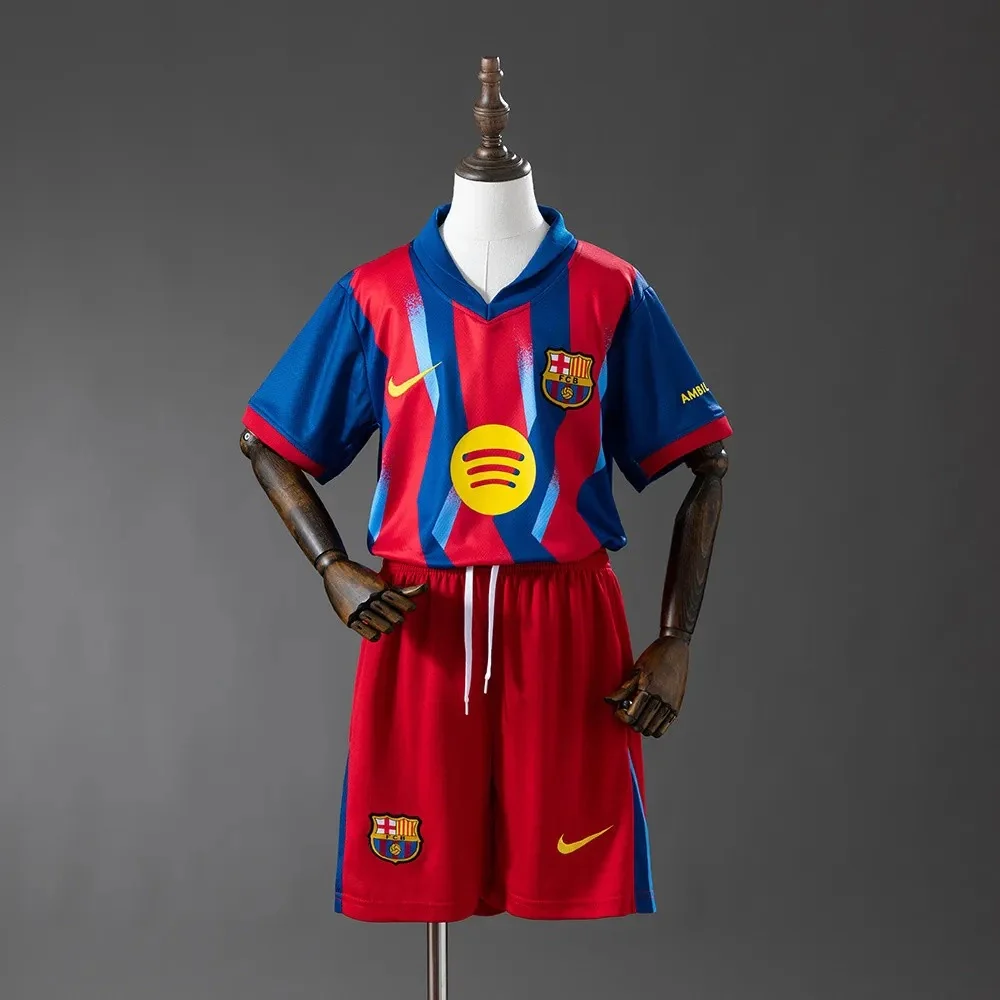 Barcelona Kid's Fourth Away Soccer Kit - Jersey+Shorts 2025/26