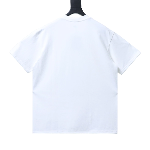 Bape 26ss Classic Diamond Patterned Old-Style Print Short Sleeve Shirt white
