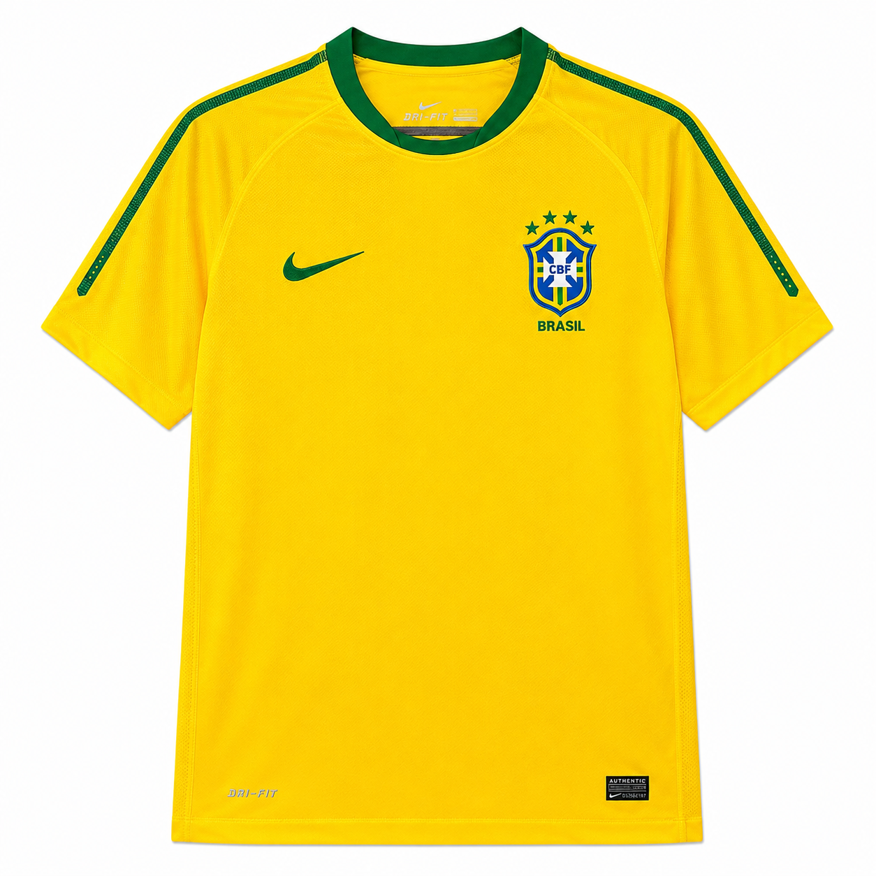 Retro Brazil 2010 Home Jersey