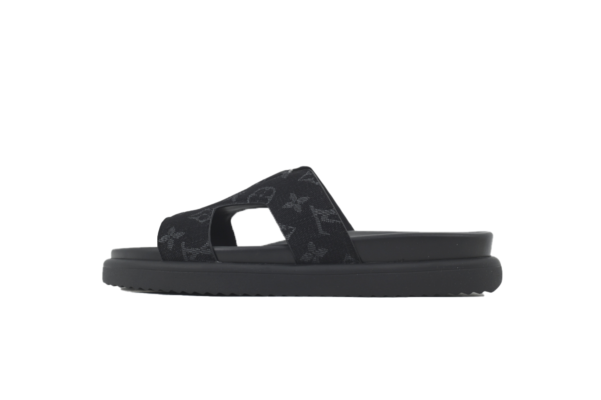 Pkkicks God Batch LOUIS VUITTON Oasis Mule Shoes Black