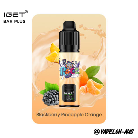 IGET BAR PLUS S3 10000 Puffs - Blackberry Pineapple Orange