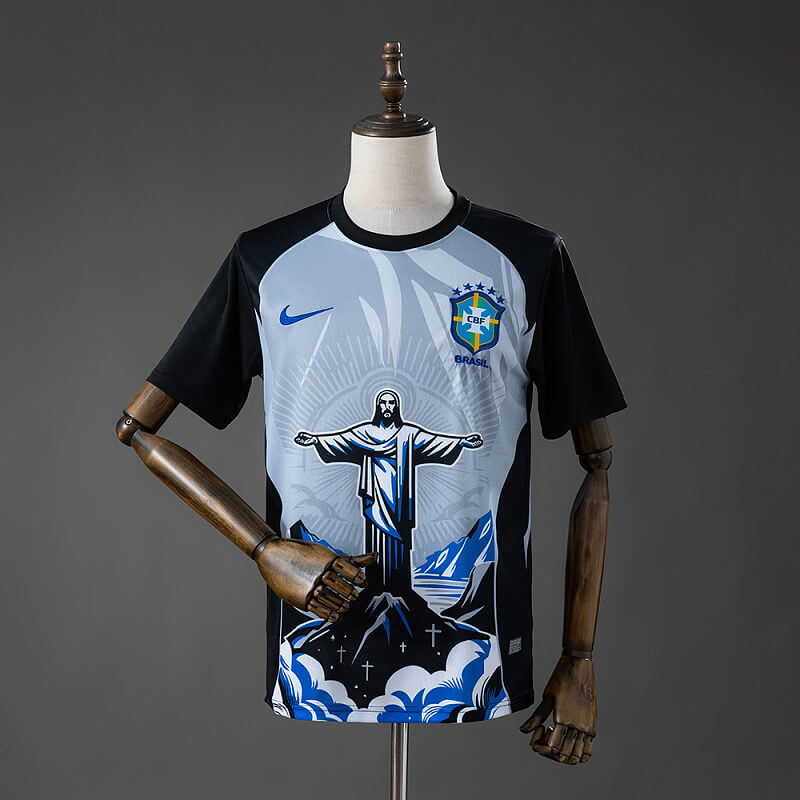 Brazil 2026 Christ the Savior Gray Fan Jersey