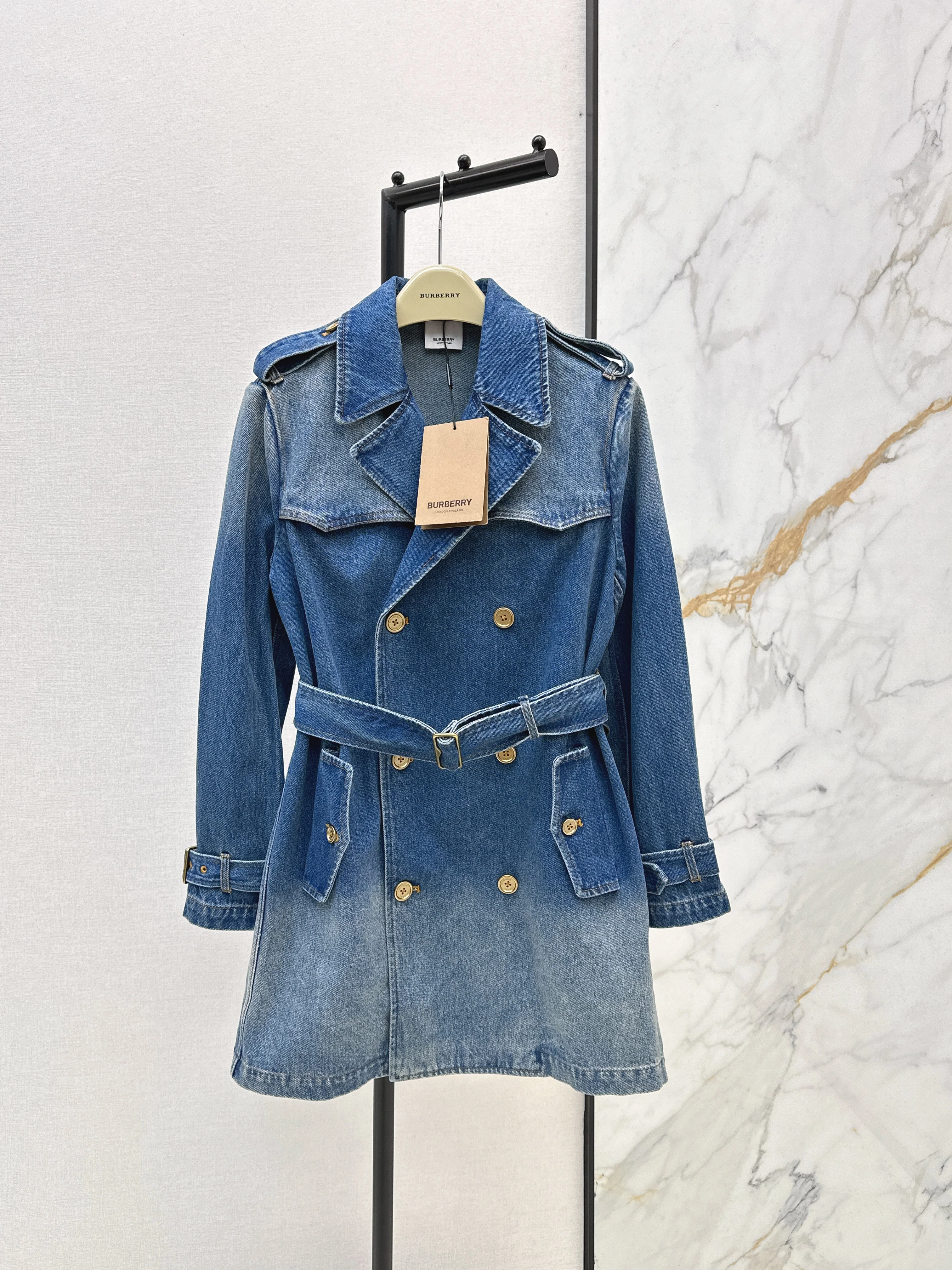 Bru NEW vintage denim trench coats
