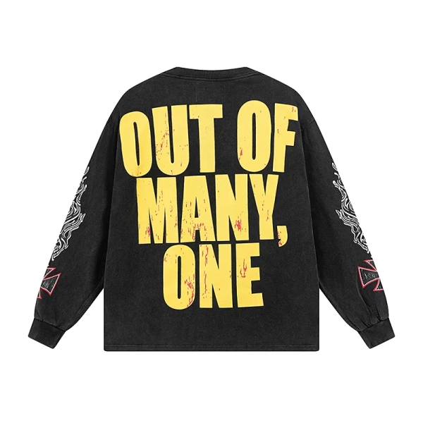 Godspeed Long Lonely Road LS Thermal Tee #1100 Black Wash