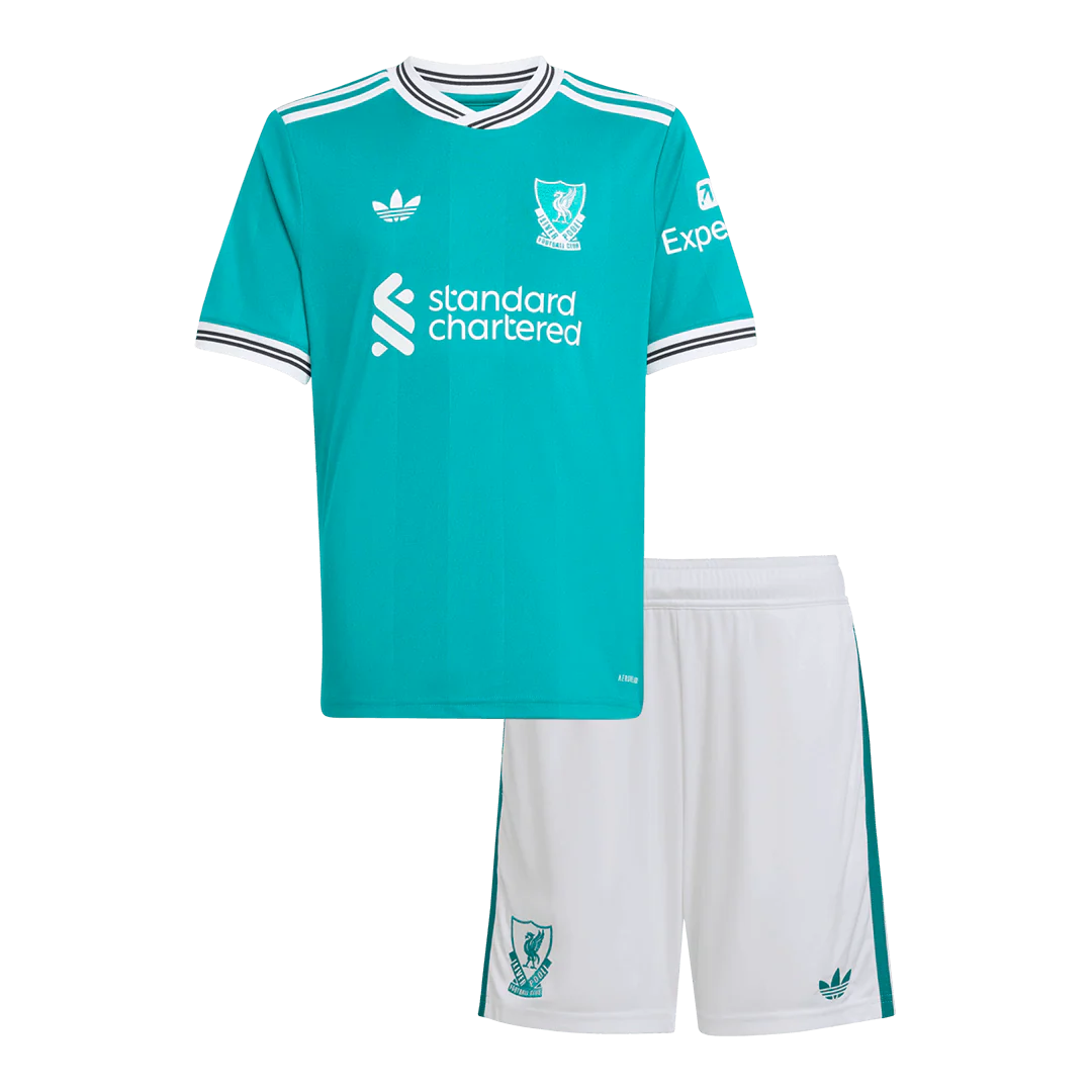 Kid's Liverpool Third Away Kit - Jersey+Shorts 2025/26