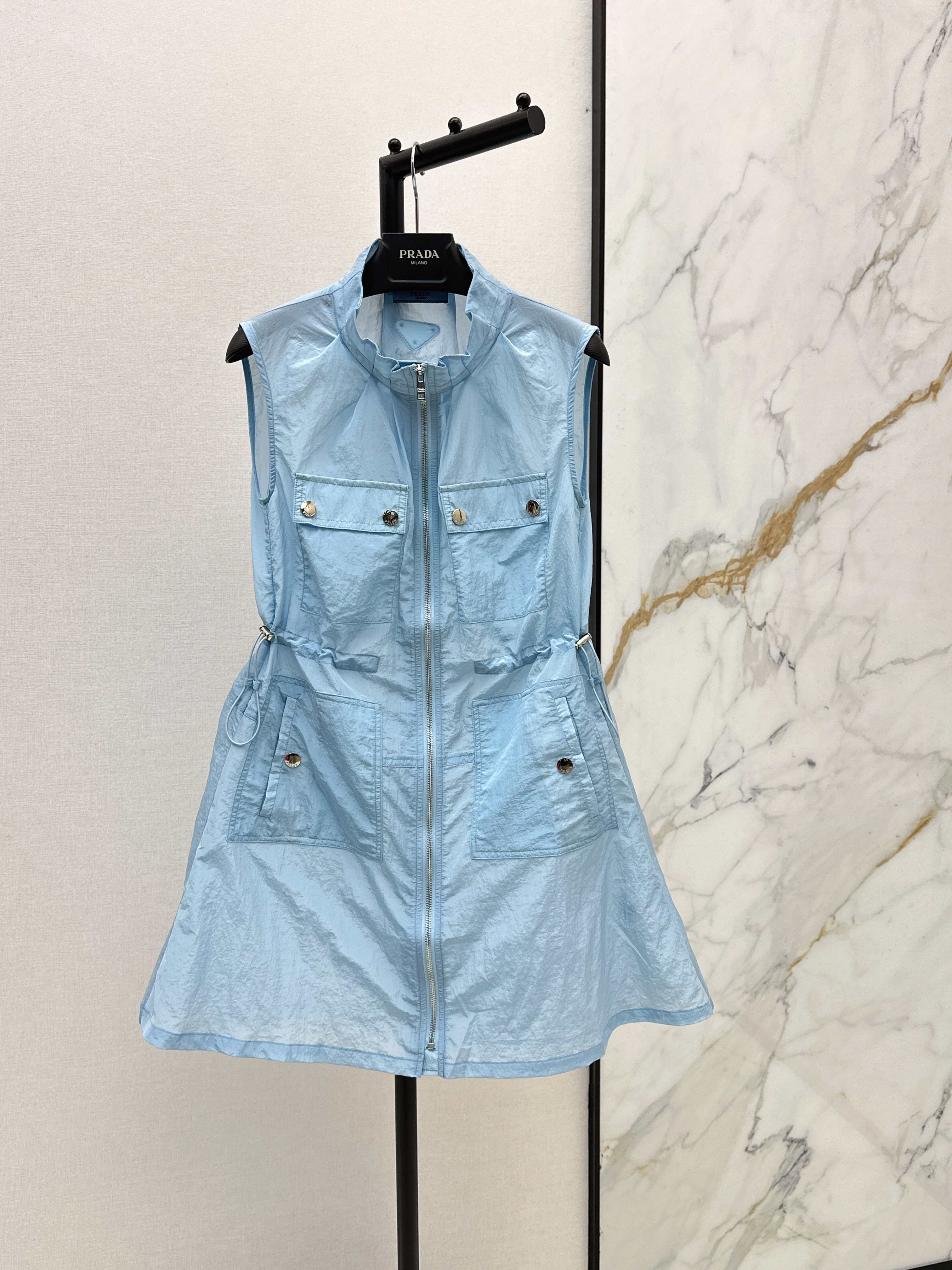 Pra New Drawstring Sleeveless Dress