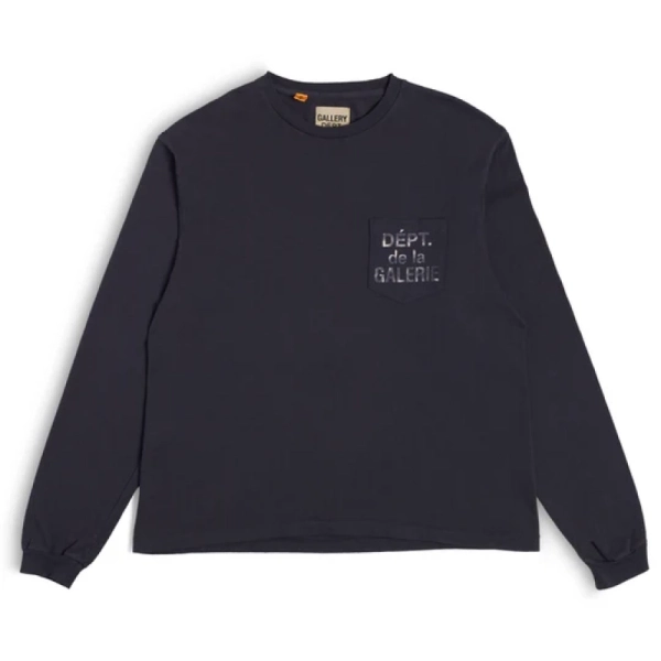 Gallery Dept. Dept. De La Galerie Long Sleeve Pocket T-shirt Black
