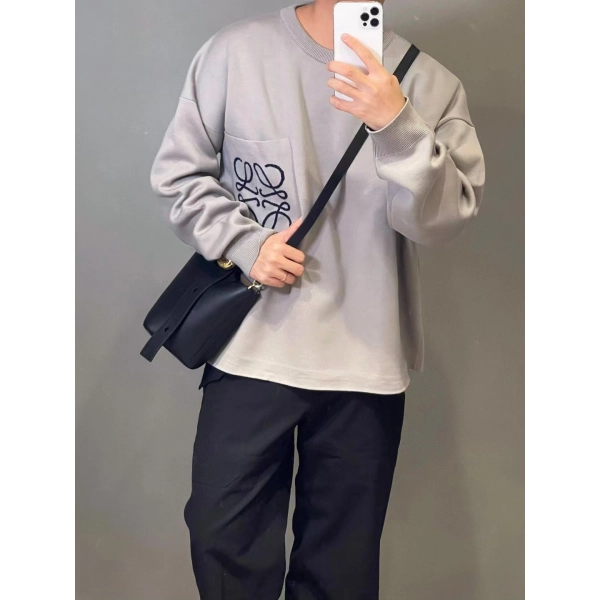 Loewe Pocket Printed Sweater 24Fw  grey