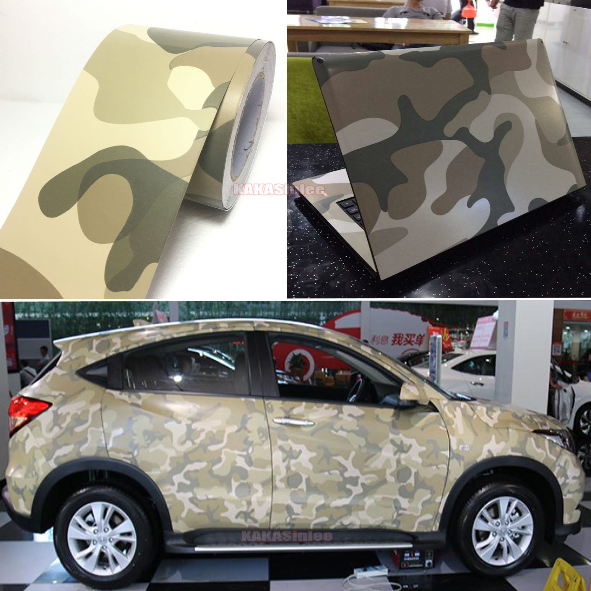 Matte Camo Vinyl Wrap Sticker