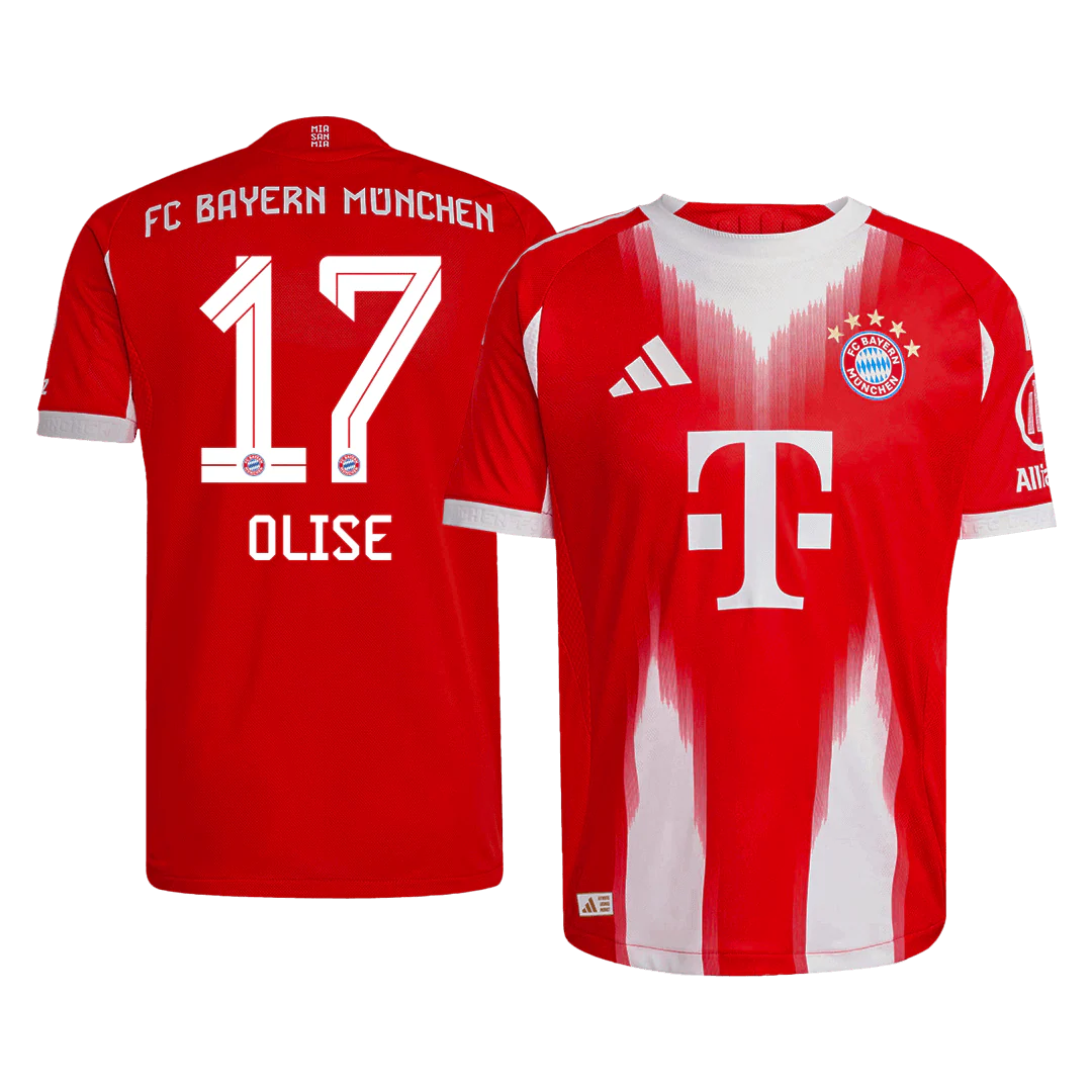 OLISE #17 Bayern Munich Home Player Version Soccer Jersey 2025/26