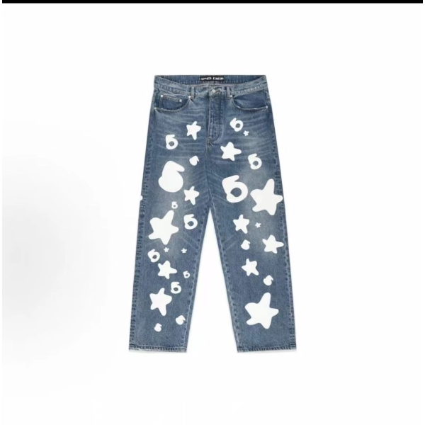 Sp5der FW24 8daysofSP5DER Whale Bubble Printed Jeans