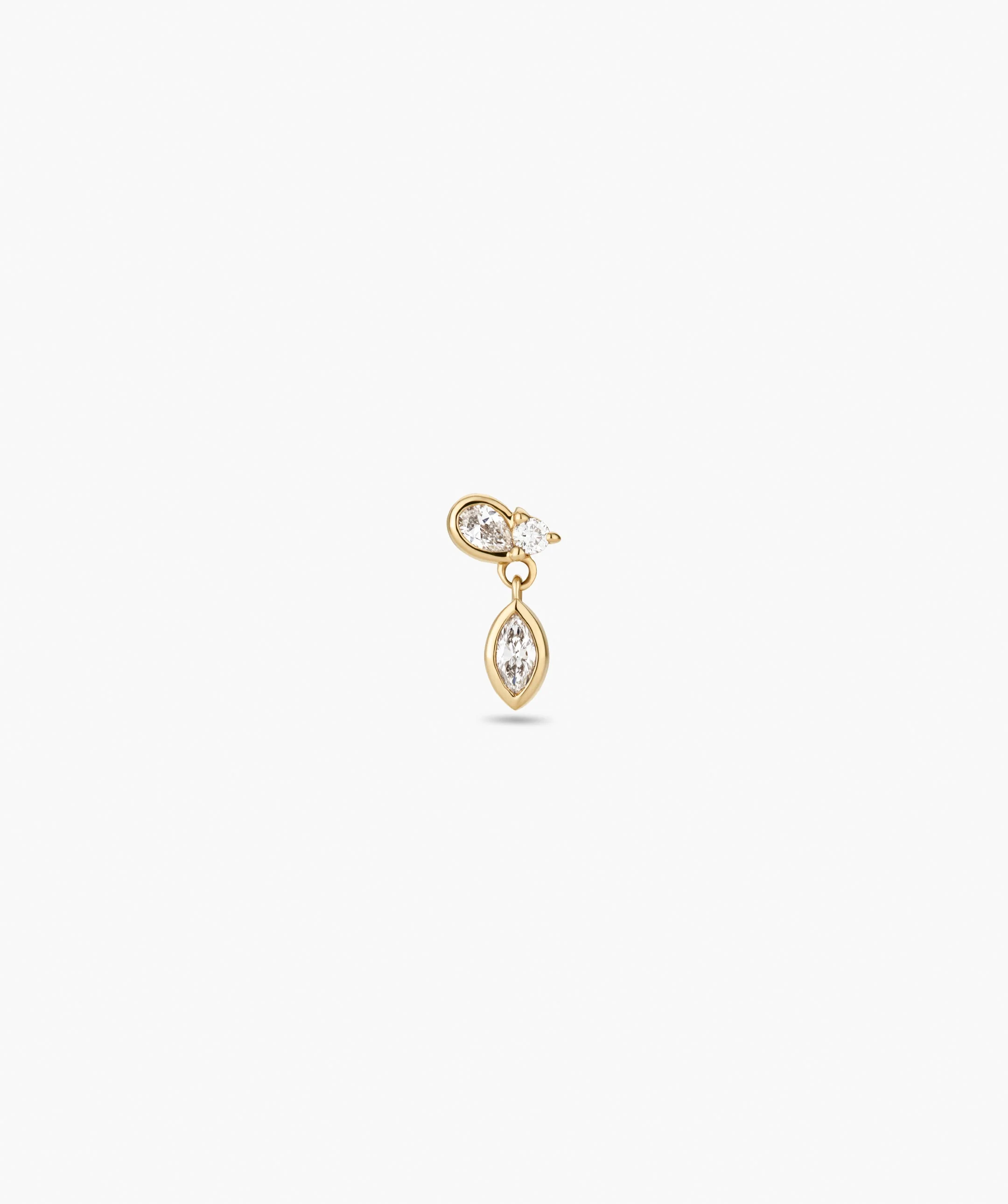 Piercing Studio - Single Lab Grown Diamond Drop Stud