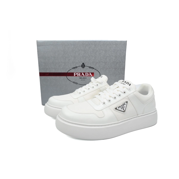 Prada Platform Sneakers White