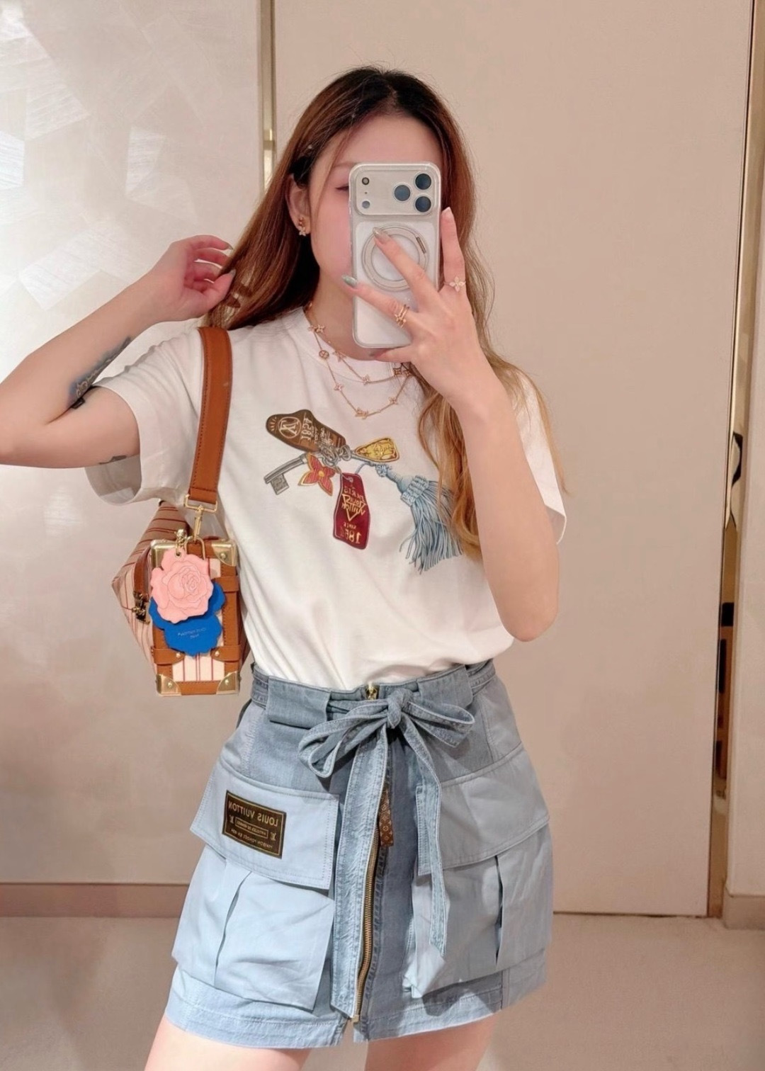 Louis New denim skirt