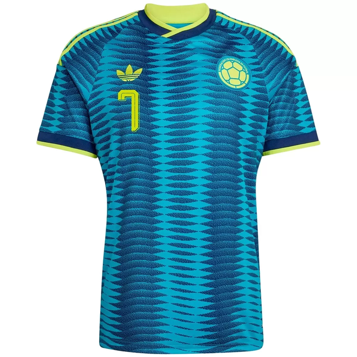 Luis Diaz #7 Colombia Away Soccer Jersey 2026 World Cup
