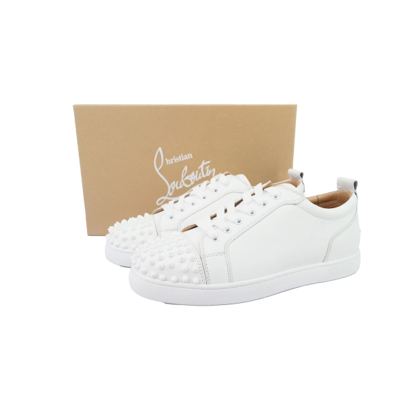 Christian Louboutin Louis Junior Spikes  White 11305733047