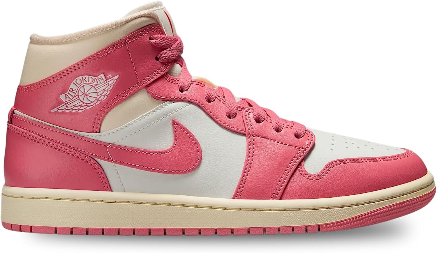 Air Jordan 1 Mid - Women's Shoes (BQ6472-109, Sail/Guayaba Ice/Muslin/Pink Salt)