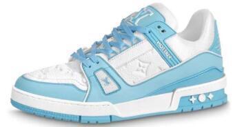 Pkkicks God Batch LOUIS VUITTON Trainer Light Blue